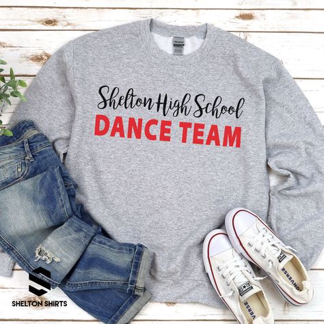 Shelton High School Dance Team Shirt If you’re the school spirit type, this Shelton High School Dance Team Shirt is for you! Get ready to show your SHS pride with this comfortable and stylish shirt, perfect for cheering on your favorite dance squad. Go Climbers!! Choose T-shirt, Crewneck Sweatshirt or Hoodie Sweatshirt. Super comfy unisex sizes. Our shirts, hoodies, and sweatshirts are crafted with comfort and quality in mind. Made from premium materials, they are soft, durable, and perfect for High School Dance Team Shirts, Dance Team Clothes, Dance Merch, High School Dance Team, School Dance Team, Dance Squad, Dance Team Shirts, Young Gymnast, Dance Apparel