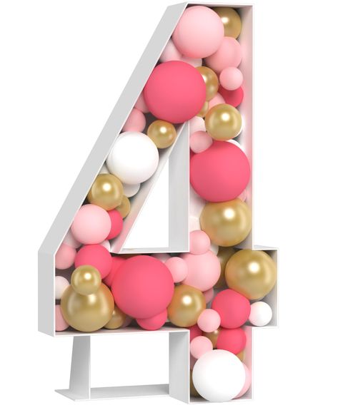 PRICES MAY VARY. EASY TO ASSEMBLE - Create a stunning large numbers for party decor. Put together your giant light up numbers in 20 minutes: you won't have to buy large foam board 30x40 & cut on your own! PERFECT BALLOON FRAMES -Our number 4 balloon frame are thicker than normal mosaic balloon frame. Add led lights to create giant light up numbers or use as paper mache numbers! A POP OF COLOR TO YOUR SPACE - Make events stand out with a versatile large light up numbers! Create any one birthday d 4 Balloon Number, Large Marquee Numbers, Paper Mache Numbers, Number 4 Balloon, Mosaic Numbers, Mosaic Balloon, Marquee Numbers, Mickey Mouse Themed Birthday Party, Mickey Mouse Decorations