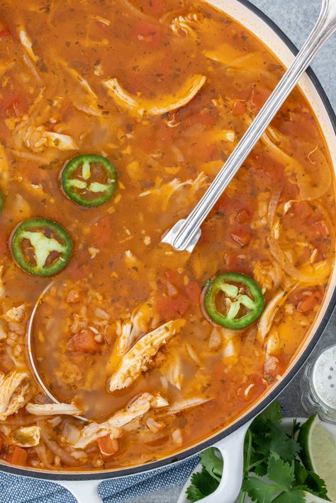 Spanish Rice With Carrots, Southwest Chicken Rice Soup, Mexican Soup With Rice, Beefy Mexican Rice Soup, Spicy Chicken Rice Soup, Spicy Chicken And Rice Soup, Consomme Soup Mexican, Spanish Chicken And Rice Soup, Latin Chicken Soup