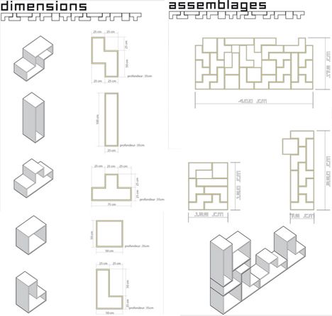 ! (Need more than 2Gb cloud free space? Dropbox is the answer! db.tt/wnns4Uo) Tetris Shelves, Tetris Blocks, Modular Shelf, Shelf Dimensions, Wooden Toy Cars, Furniture Details Design, Matter Of Time, Modular Shelving, Shelving Units