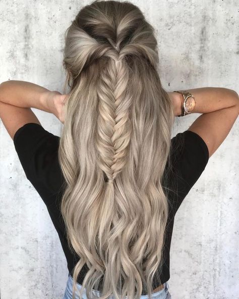 Like what you see? Follow me for more: @uhairofficial Fishtail Braid, Fish Tail, Long Blonde, Braids For Long Hair, Long Blonde Hair, Everyday Hairstyles, Fish Tail Braid, Cool Haircuts, Homecoming Hairstyles