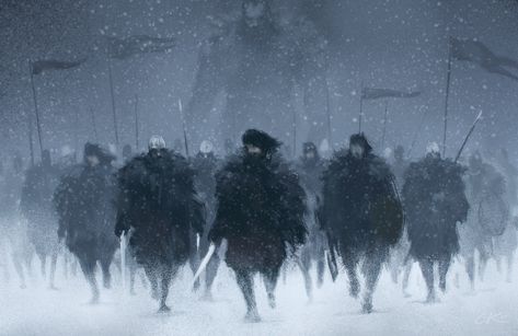 ArtStation - Night Watch - Bolton Better Run, Gilles Ketting جون سنو, Watch Game Of Thrones, Night Watch, Asoiaf Art, Nights Watch, Gra O Tron, Fantasy Battle, Game Of Thrones Art, Game Of Thrones Fans