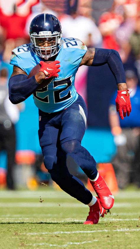 Derrick Henry Wallpaper, Henry Wallpaper, Titans Wallpaper, Tennessee Titans Football, Football Run, Titans Football, Nfl Football Pictures, Derrick Henry, Football Nfl