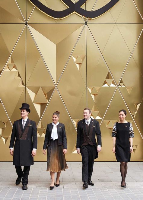 Sofitel @sofitel Uniforms [https://sofitel.accor.com/france/index.fr.shtml], manufactured by Dallen [https://www.dallendesign.com.au/]. Hotel Uniform, Staff Uniforms, Hospitality Uniform, Darling Harbour, Hotel Staff, Uniform Design, Cosplay Outfits, Fashion Sketches, Hotels And Resorts