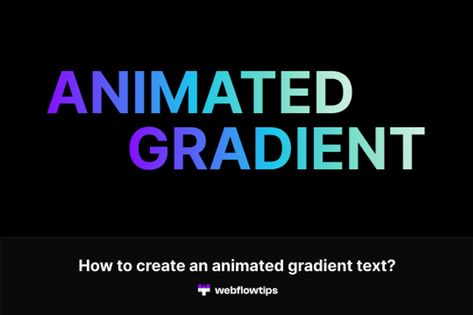 Simple way to create a text with an animated gradient using some custom css. Sign up for the lesson: www.webflowtips.com/b/how-to-create-an-animated-gradient-text P.S Like or follow if this was useful for you 🙂 🙌 Animated Gradient, Gradient Text, Webflow Templates, Text Animation, Text Effects, Gradient Color, Text Color, P S, Simple Way