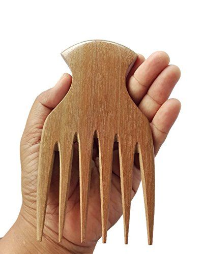 Best Comb for Curly Hair Wide Tooth Wood  Afro Pick Cottage Pottery, Curly Hair For Men, Comb For Curly Hair, Afro Comb, Afro Pick, Hair For Men, Wood Comb, Thick Curly Hair, Wooden Comb