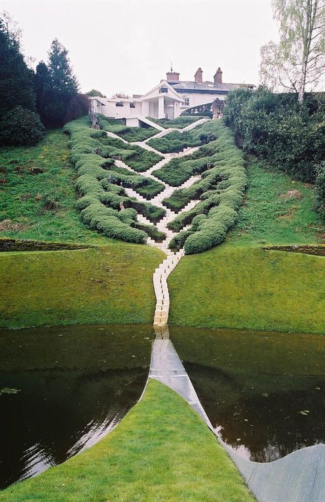 Garden Of Cosmic Speculation, Pretty Views, Landform, Have Inspiration, Swimming Holes, Stairway To Heaven, House Decoration, Outdoor Art, Land Art