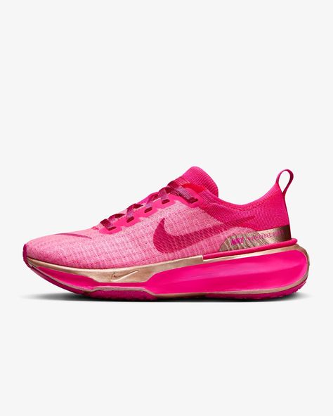 Nike Invincible 3 Women's Road Running Shoes. Nike.com Nike Invincible 3, Nike Air Max 90s, Nike High, Tenis Nike, 3 Women, Pink Running Shoes, Nike Id, Nike Air Force Ones, Nike Flyknit