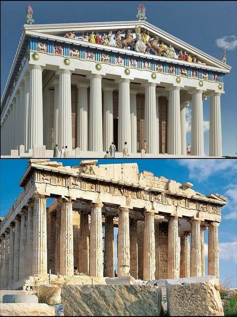 Temple Of Athena, Greek Buildings, Greece Architecture, Ancient Roman Architecture, Acropolis Of Athens, Architecture Antique, Classical Greece, The Parthenon, Athens Acropolis