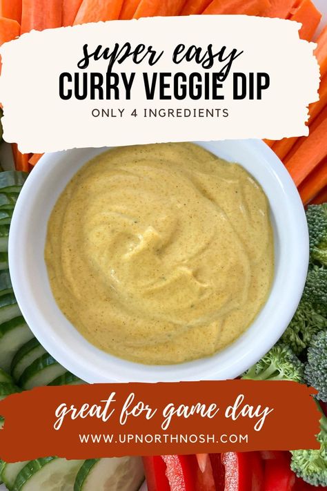 Curry Vegetable Dip Curry Vegetable Dip, Curry Veggie Dip, Veggie Dip Vegan, Curry Dip For Vegetables, Vegan Veggie Dip Easy, Low Calorie Veggie Dip, Homemade Healthy Veggie Dip, Vegetable Dip Recipe, Sauce For Vegetables