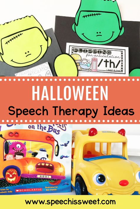 Speech Halloween Activities, Halloween Speech Activities, Halloween Speech Therapy Activities, Halloween Speech Therapy, Therapy Crafts, Speech Therapy Ideas, Speech Crafts, Speech Therapy Crafts, Halloween Activities For Toddlers