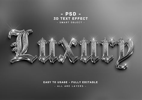 Canva Letters, Luxury Graphic Design, Diamond Graphic, Dog Logo Design, Optical Illusion Wallpaper, Luxury Font, Graphic Design Tutorials Learning, Glitter Text, Graphic Design Course