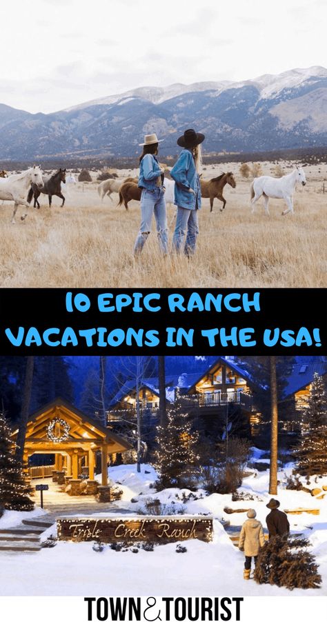 10 Epic Ranch Holidays in the U.S.A Horseback Riding Vacations, Dude Ranch Vacations, Guest Ranch, Adventure Holiday, Dude Ranch, Travel Pins, On The Road Again, Barrel Racing, Trail Riding