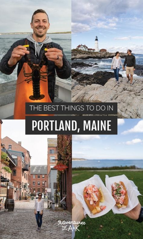 The BEST things to do in Portland, Maine (+ a two day itinerary option!) Portland Itinerary, Maine Itinerary, Maine Portland, Maine Food, Portland Maine Travel, Maine Road Trip, Things To Do In Portland, Portland Restaurants, Peaks Island