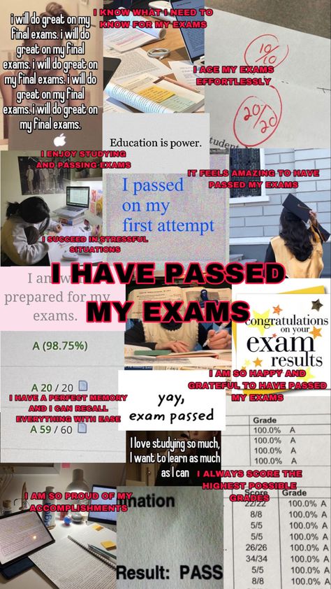 Passing Score Aesthetic, Pass Grades Aesthetic, Study Motivation Board Exam, I Will Pass The Board Exam Wallpaper, Top The Board Exam Wallpaper, 4.0 Gpa Manifestation, How To Manifest Passing Exam, Passed Exam Quotes, What You Focus On You Manifest