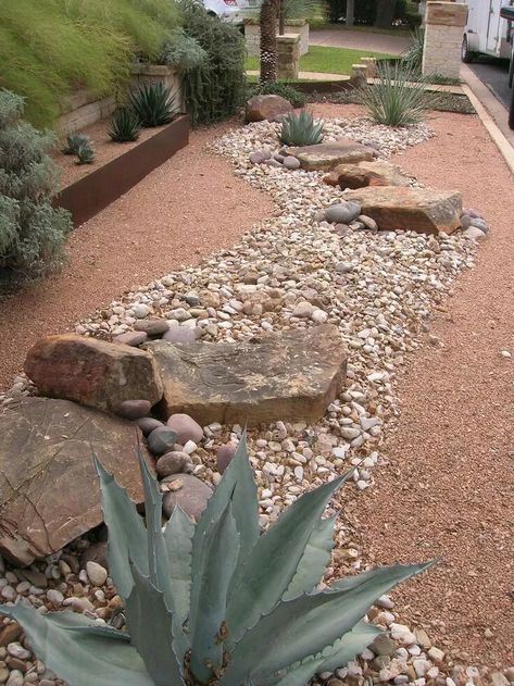 Believe It Landscape & Maintenance - Menifee, CA Large Yard Landscaping, Low Water Landscaping, Xeriscape Landscaping, Succulent Landscape Design, Succulent Landscaping, Rock Garden Landscaping, Desert Garden, Landscaping Tips, Garden Landscape Design