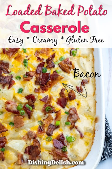 Gluten Free Recipes With Potatoes, Two Ed Baked Potato Casserole, Gluten Free Recipes Casserole, Gluten Free Potato Bake, Gluten Free Twice Baked Potato Casserole, Quick And Easy Gluten Free Dinner Ideas, Gluten Free Cheesy Potato Casserole, Gluten Free Potato Recipes Side Dishes, Easy Gluten Free Casseroles