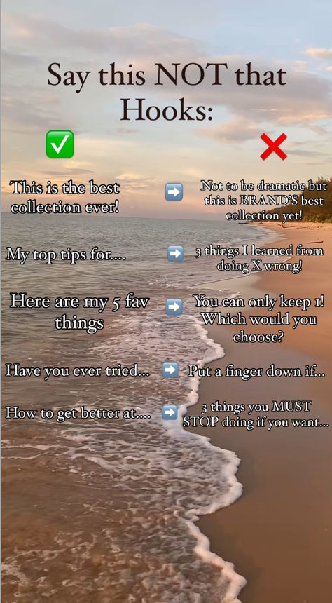 STOP with the boring hooks. Try these HOOKS instead!   The goal is to get the viwer to stop the scroll and be cativated by your video!  #hooks #ugc #ugccreator #contentcreator #influencer #socialmedia #digitalmarketing #ugctips #viral Scroll Stopping Hooks, Video Hooks, Tiktok Hooks, Content Hooks, Ugc Tips, Nail Parlour, Business Kit, Social Media Marketing Planner, Social Media Content Planner