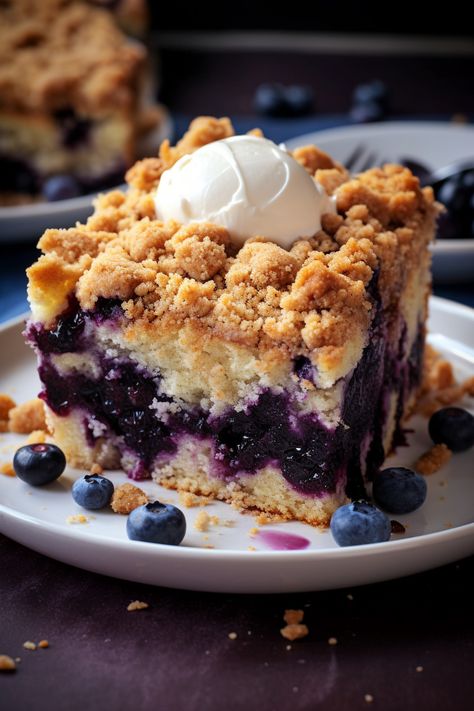 Berry Coffee Cake, Classic Coffee Cake, Crumb Coffee Cakes, Sugar Free Fruits, Blueberry Buckle, Brunch Cake, Blueberry Coffee Cake, Blueberry Coffee, Lemon Dessert Recipes