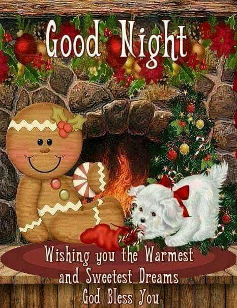 Gingerbread good night Good Nite Pics, Sweet Dreams Pictures, Night Sister, Christmas Eve Quotes, Good Night Sister, Good Morning Christmas, Goodnight Sleep, Goodnight Quotes, Night Blessings