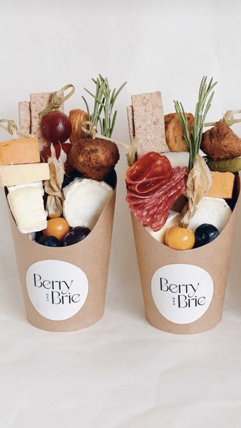 Graze Cups, Charcuterie Cones, Wedding Canapes, Grazing Food, Charcuterie Gifts, Party Food Buffet, Charcuterie Inspiration, Party Food Platters, Charcuterie And Cheese Board