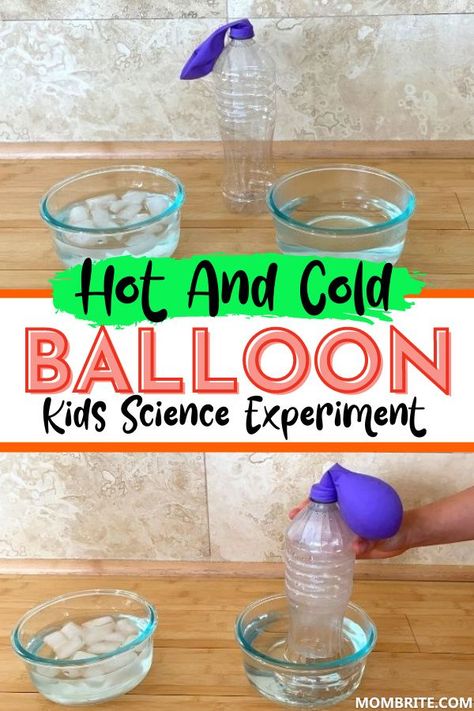 Balloon Science Experiments, Kids Science Experiment, Science Experiments Kids Preschool, Science Experiments Kids Elementary, Science Experiments Kids Easy, Preschool Activities Printable, Science For Toddlers, Science Experiment For Kids, Science Week