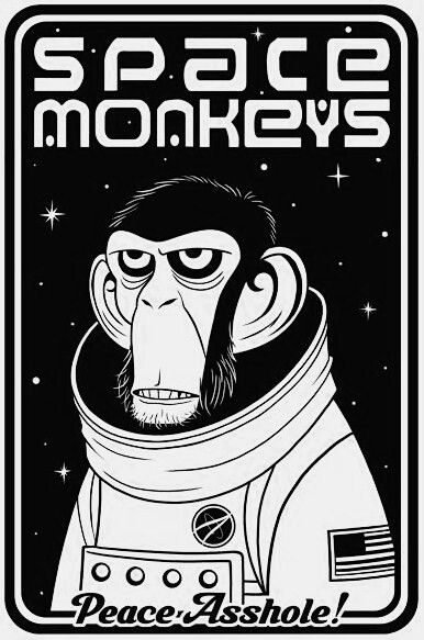 Detective Chimp, Monkey In Space, Nft Monkey, Monkey Logo Design, Space Monkey, Monkey Logo, Funny Vinyl Decals, Space Illustration, Art Drawings Sketches Pencil