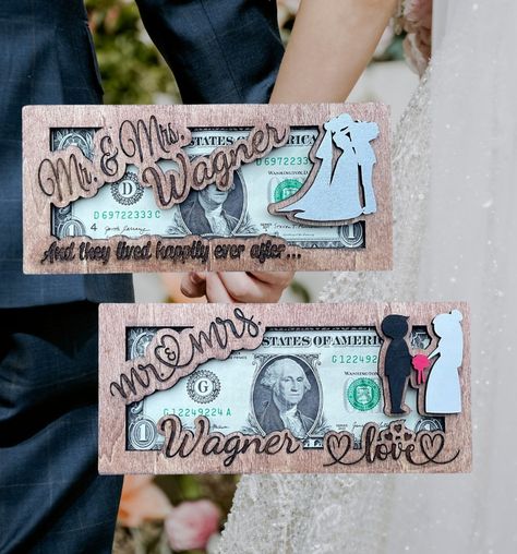 Looking for a unique wedding gift idea? 💍🎁 Check out this Personalized Wedding Gift Money Holder! Handmade with engraved design, personalized last name, and walnut stained wood. Perfect for the bride and groom! #WeddingGift #Personalized #BrideAndGroom #Handmade #WeddingIdeas 💑✨ https://www.ebay.com/itm/335374555986?mkcid=16&mkevt=1&ssspo=8pm2oxisr_o&ssuid=8pm2oxisr_o&media=IG&mkrid=711-127632-2357-0&widget_ver=freya&sssrc=4256139&jobId=6b694132-dbfa-4124-9db3-ddc30faff002 Laser Engraved Wedding Gifts, Indian Wedding Gifts For Bride, Wedding Gift Ideas For Groom, Wedding Money Holder, Unique Wedding Gift Ideas, Gift Money Holder, Laser Engraved Wedding, Wedding Gifts For Newlyweds, Indian Wedding Gifts