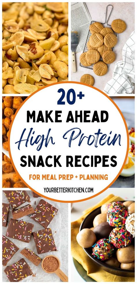 Become a meal prep master meal prep with our list of 20 High Protein Snack Recipes! From 5 Ingredient Smoked Salmon Dip to Buffalo Deviled Eggs and Halloumi Fries, including Peanut Butter Balls and Pimiento Cheese. Perfect for easy, nutritious snacking all week long with a little planning. Easy Meal Prep Snacks Healthy Eating, Snacks For The Week Food Prep, Easy Snack Meal Prep, Big Protein Snacks, Hi Protein Snacks Healthy, High Carb High Protein Snacks, Healthy Protein Appetizers, High Protein Work Snacks, Protein Football Snacks