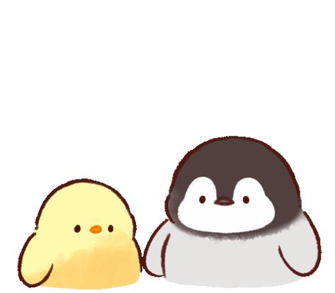 Soft and Cute Chick Pop-Up Stickers | Line Sticker Soft And Cute Chick, Stickers Soft, Chicken Animal, Japan Stickers, Adobe Illustrator Design, Penguin Art, Baby Penguins, Gif Animation, Anime Animals