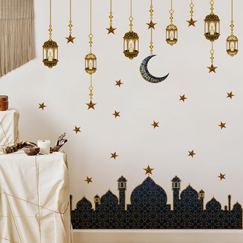 Faster shipping. Better service Arabic Lamp, Ramadan Theme, Lamp Pattern, Eid Hampers, Eid Mubarak Decoration, Islamic Ramadan, Name Wall Stickers, Ramadan Decor, Mubarak Ramadan