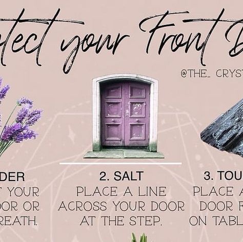 Feng Shui Front Door, Home Feng Shui, House Protection, Using Crystals, Door Protection, Door House, Good Luck Spells, Witch Rituals, W.i.t.c.h Aesthetic