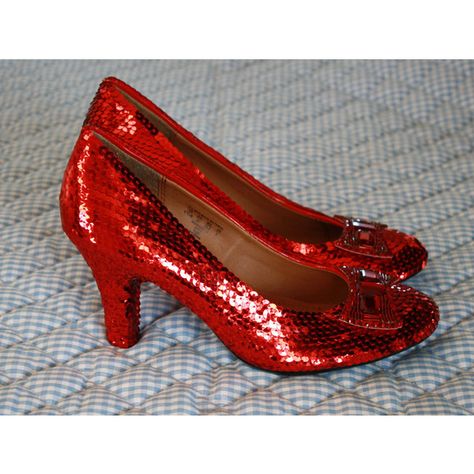 Custom Style Sequin Rhinestone Dorothy Ruby Red Slippers Wizard of Oz... (£100) ❤ liked on Polyvore featuring shoes, flats, platform shoes, high heel stilettos, pointed toe ballet flats, ballet shoes and pointed toe flats Red Slippers Wizard Of Oz, Sparkly Ballet Flats, Sparkly Pumps, Ruby Red Slippers, Sequin Flats, Grey Pumps, Red Slippers, Christmas Shoes, Ruby Slippers