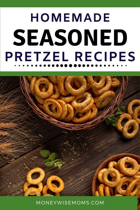 Flavored Pretzel Recipes, Garlic Pretzel Recipe, Mini Pretzels Recipes, Pretzel Seasoning Recipes, Make Your Own Snacks, Gameday Snacks, Chip Seasoning, Spicy Pretzels, Spiced Pretzels