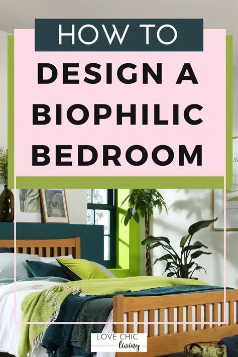 If you're looking for a peaceful, restful, and uplifting home environment, look no further than a biophilic bedroom oasis. Biophilia, or the love of nature, describes an innovative interior design concept that uses natural elements and patterns to create a connection between the home and the great outdoors. With the help of this guide, you'll have lots of ideas for bedroom decor, and create a bedroom interior full of luxury and comfort. Biophilic Bedroom Ideas, Biophillic Interiors Bedroom, Biophilic Bedroom Design, Biophilic Design Bedroom, Biophilic Bedroom, Nature Inspired Bedroom, Bedroom Oasis, Interior Design Concepts, Design Hack