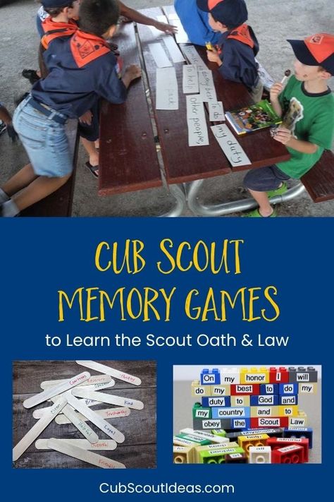 Cub Scout Law Activities, Scout Oath And Law Games, Cub Scout Crafts Easy, Scout Law Games, Cub Scout Bobcat Activities, Cub Scout Lion Den Activities, How To Make A Flag, Scout Law Craft, Derby Snacks