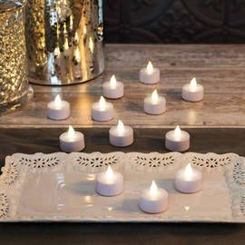 Soft White LED Battery Tea Lights with Remote, Set of 12 Battery Tea Lights, Battery String Lights, Led Tea Lights, Battery Lights, Festival Celebration, Flameless Candles, Candle Lamp, Wedding Lights, Votive Candles