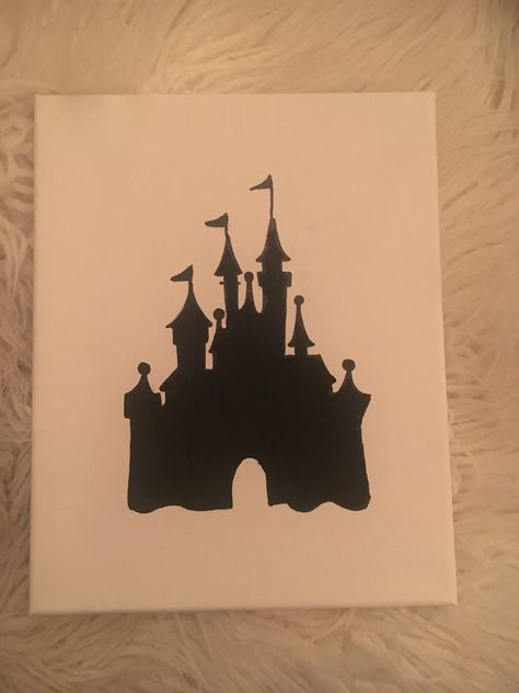 Disney World Cinderella’s Castle canvas Disney Castle Painting, Disney Canvas Painting, Disney Canvas Paintings, Castle Painting, Aesthetic Canvas, Disney Canvas, Diy Disney, Painting Easy, Disney Castle