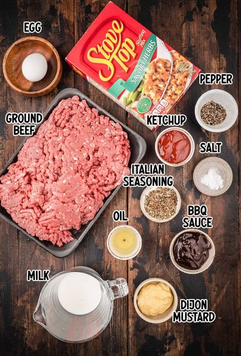 Stove Top Stuffing Meatloaf Recipes, Meatloaf Recipe Easy, Stuffing Mix Recipes, Stove Top Meatloaf, Stuffing Meatloaf, Stove Top Stuffing Meatloaf, Stove Top Stuffing Recipes, Mini Meatloaf Recipes, Stove Top Stuffing