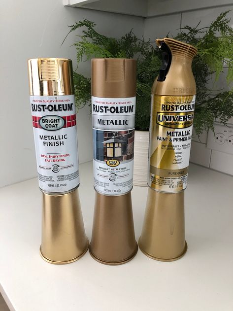 Best Gold Spray Paint, Brass Spray Paint, Big Clocks, Spray Paint Colors, Metallic Spray Paint, Hobby Craft, Gold Spray Paint, Gold Spray, Savoy House