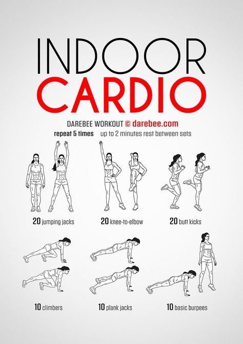 Indoor Cardio, Cardio Workout Plan, Full Body Cardio, Short Workouts, Latihan Kardio, Cardio Workout At Home, Cardio Training, Vie Motivation, Trening Fitness