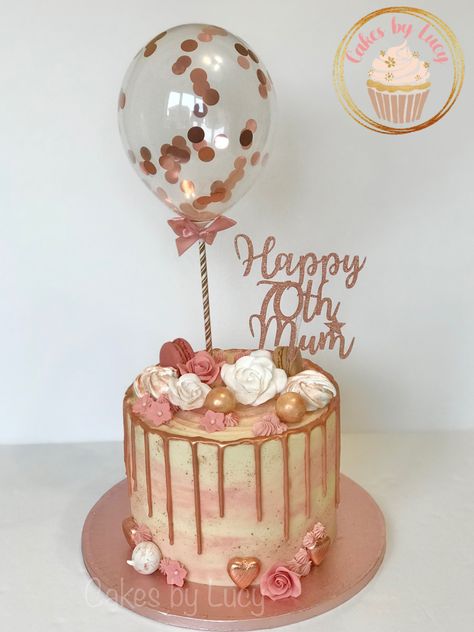 70th Birthday Cakes For Mom, Ladies 70th Birthday Cake, Rose Gold 70th Birthday Party Ideas, Womans 60th Birthday Cake, 70th Bday Cake Ideas, 70th Birthday Ideas For Mom Cake Mothers, Mom 70th Birthday Cake, 70th Bday Cake For Mom, Rose Gold 70th Birthday Cake