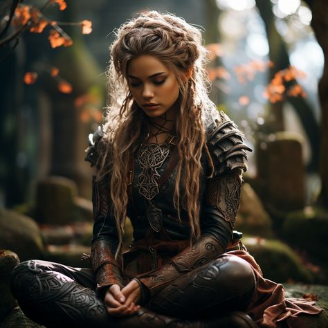 Ai made me do it Medieval Hairstyles, Steampunk Woman, Viking Warriors, Viking Women, Viking Hair, Fierce Women, Viking Woman, Get It Girl, Female Character Inspiration