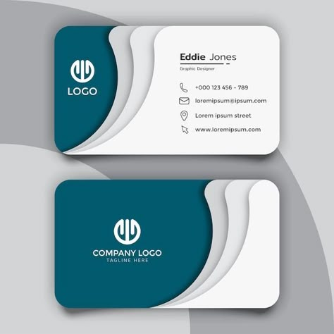 Card Name Design, Visiting Cards Design Business, Visiting Cards Design Creative, Green Business Card Design, Visiting Cards Design, Business Card Background, Business Template Design, Business Cards Designs, White Business Card Design