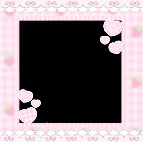 Kawaiicore Border, Coquette Border Png, Cutecore Border, Cutecore Overlay, Pinkcore Wallpaper, Kawaii Border, Icons Rosas, Overlays Transparent, Kawaii Core