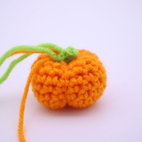 Mini Pumpkin Amigurumi - Free Crochet Pattern - StringyDingDing Mini Pumpkin Amigurumi Free Pattern, Crochet Small Pumpkins Free Pattern, Crochet Pumpkin Earrings Free Pattern, Mini Pumpkin Crochet Pattern Free, Crochet Pumpkin Keychain Pattern, Mini Crochet Pumpkin Pattern, Small Pumpkin Crochet Pattern Free, Crochet Tiny Pumpkin, Tiny Pumpkin Crochet Pattern Free