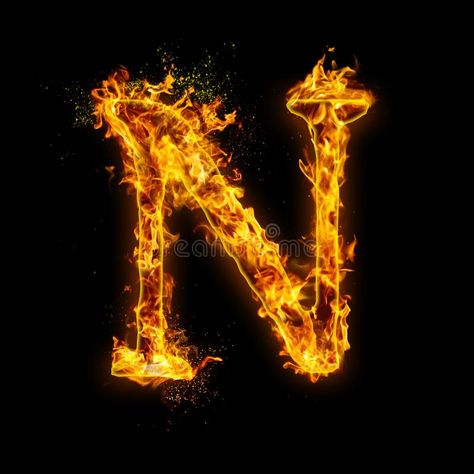 Letter N. Fire flames on black isolated background stock illustration P Name Wallpaper Hd Love, H Letter Images, Fire Effect, N Logo Design, Alphabet Letters Images, Lightroom Presets For Portraits, Fire Flames, Photo Frame Wallpaper, Photo Letters