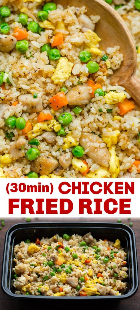 Chicken Recipes For Dinner With Rice, Easy Meal Prep For Beginners Lunch Ideas, Easy Meal Prep Chicken And Rice, Couple Meal Prep For The Week, Easy Meal Prep For The Week, Chicken Fried Rice Meal Prep, Chicken Rice Meal Prep, Easy Chicken Fried Rice Recipe, Pasta Meal Prep