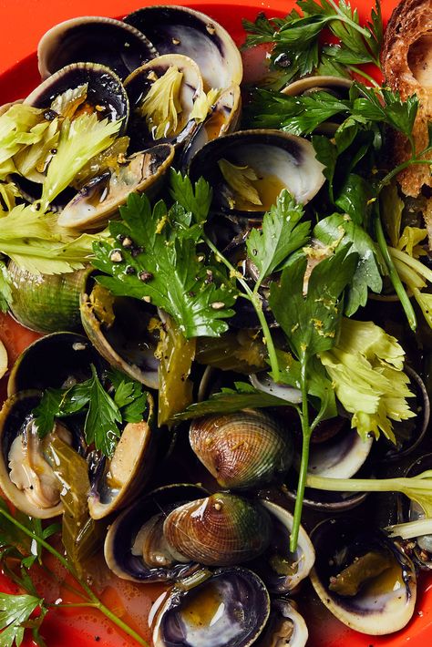 Mussel Stew, Sautéed Scallops, Allison Roman, Nytimes Cooking, Littleneck Clams, Coconut Broth, Miso Recipe, Alison Roman, Scallops Recipe