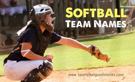 A series of lists of various softball team names to help you choose one that works best for your group. Some clever and some funny. Softball Team Names, Best Sports Quotes, Quotes For Parents, Youth Softball, Group Names Ideas, Softball Coach, Youth Games, Plyometric Workout, Youth Group Games